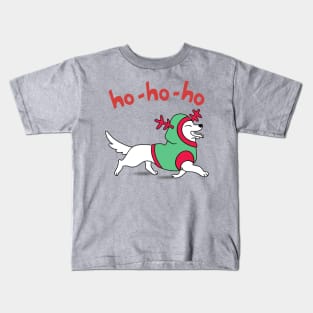 Christmas Dog Ho - Ho - Ho Kids T-Shirt